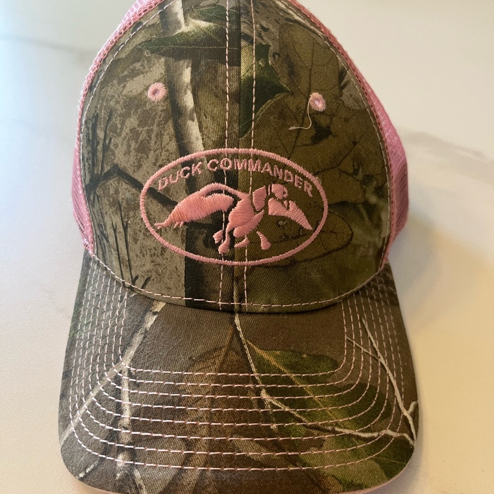 Duck Commander Pink and Camouflage Women's Hat